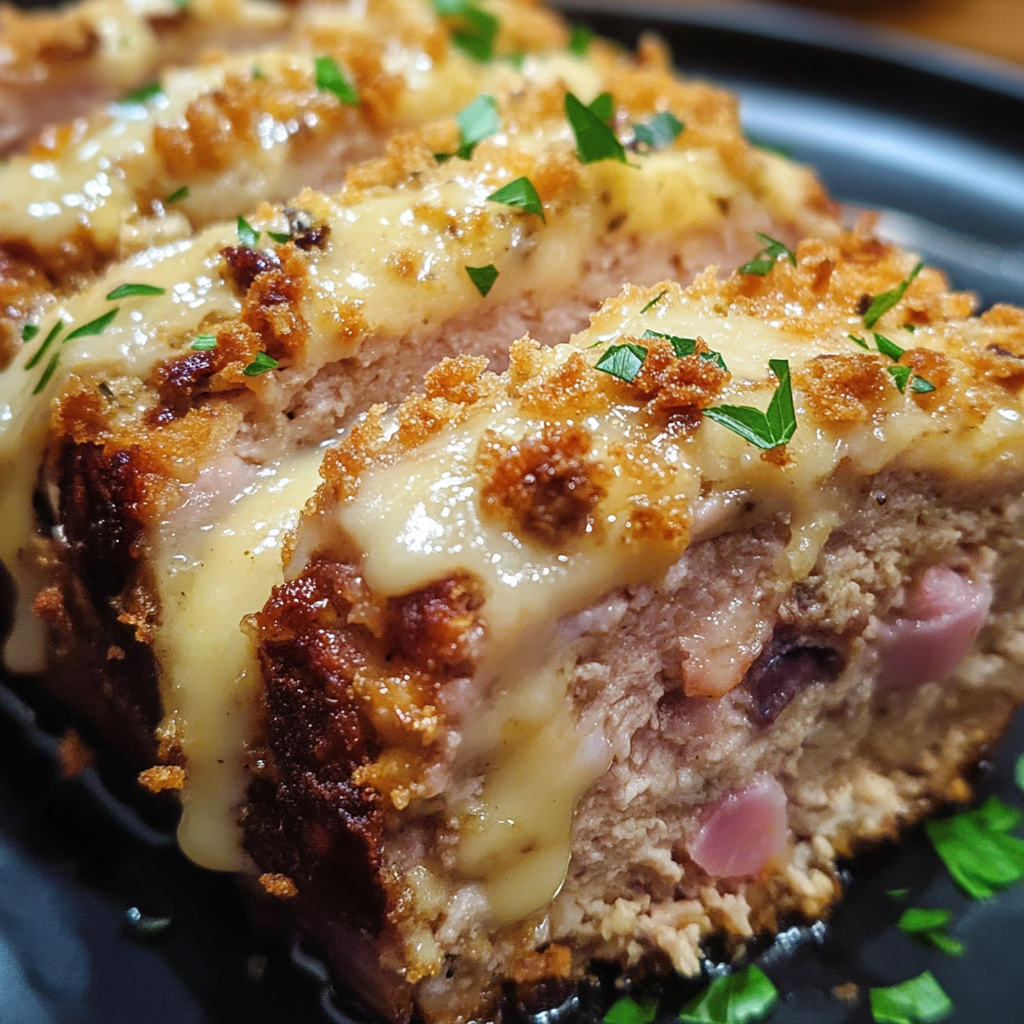 Elevate your dinner with this delicious Chicken Cordon Bleu Meatloaf! This unique recipe blends tender chicken, savory ham, and gooey Swiss cheese into a hearty loaf that’s bursting with flavor. Perfect for busy weeknights, it's an easy and satisfying twist on a classic dish. Your family will love it! Save this pin and try making this mouthwatering meatloaf tonight!