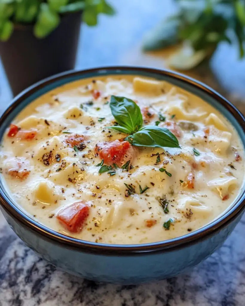 Creamy Alfredo Lasagna Soup