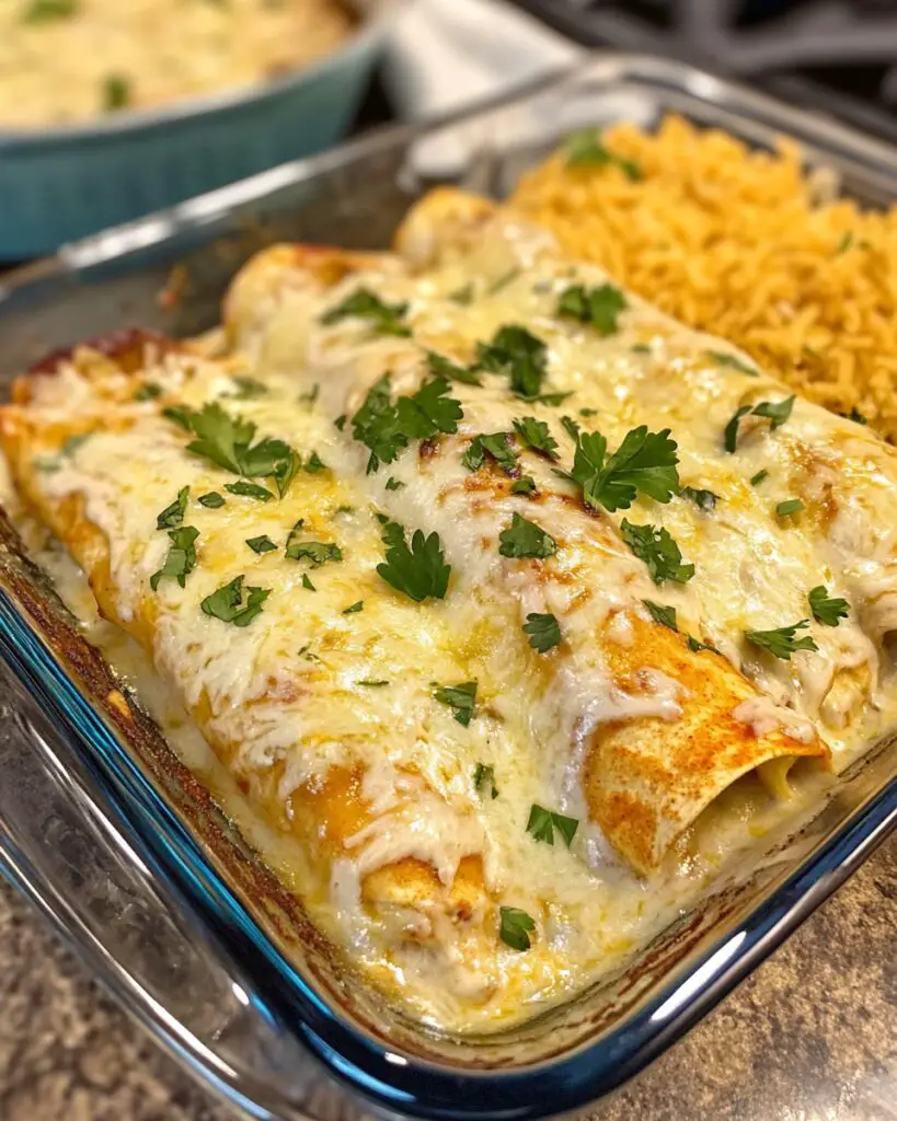 Creamy Chicken Enchiladas