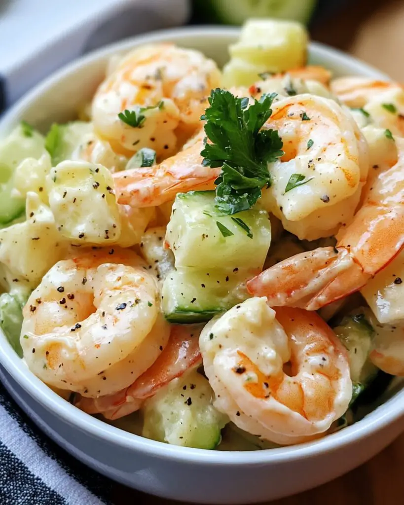 Creamy Cucumber Shrimp Salad