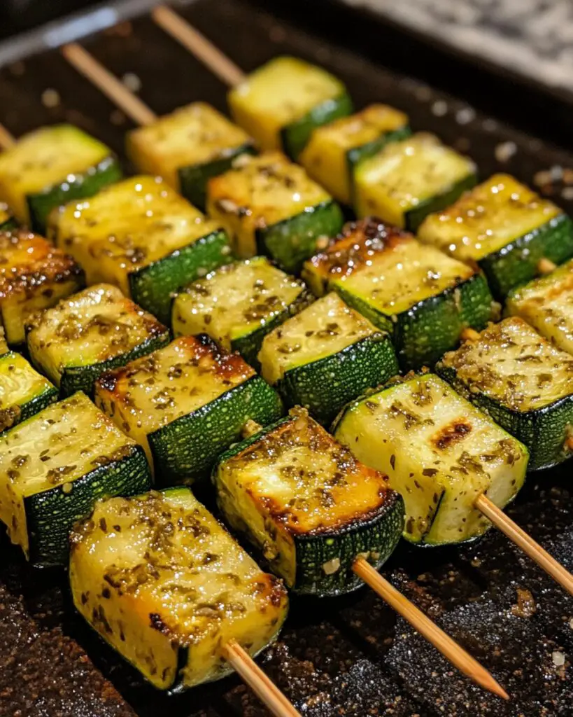 Garlic Butter Zucchini Skewers