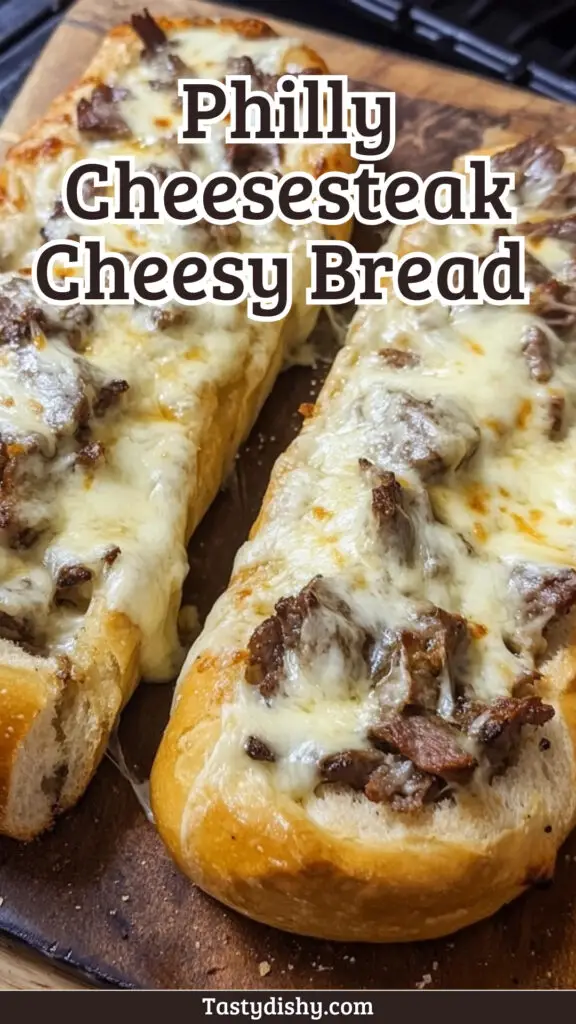 Savor the flavors of this Irresistible Philly Cheesesteak Cheesy Bread Recipe! This delicious dish combines tender steak, melted cheese, and all the classic Philly toppings on a warm, crusty bread base. Perfect for game day, family gatherings, or a tasty weeknight dinner. You'll love how easy it is to make, and your taste buds will thank you! Don't wait—save this pin for your next cooking adventure and bring a little bit of Philadelphia into your kitchen!
