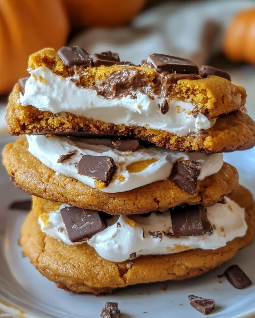Pumpkin S'mores Cookies