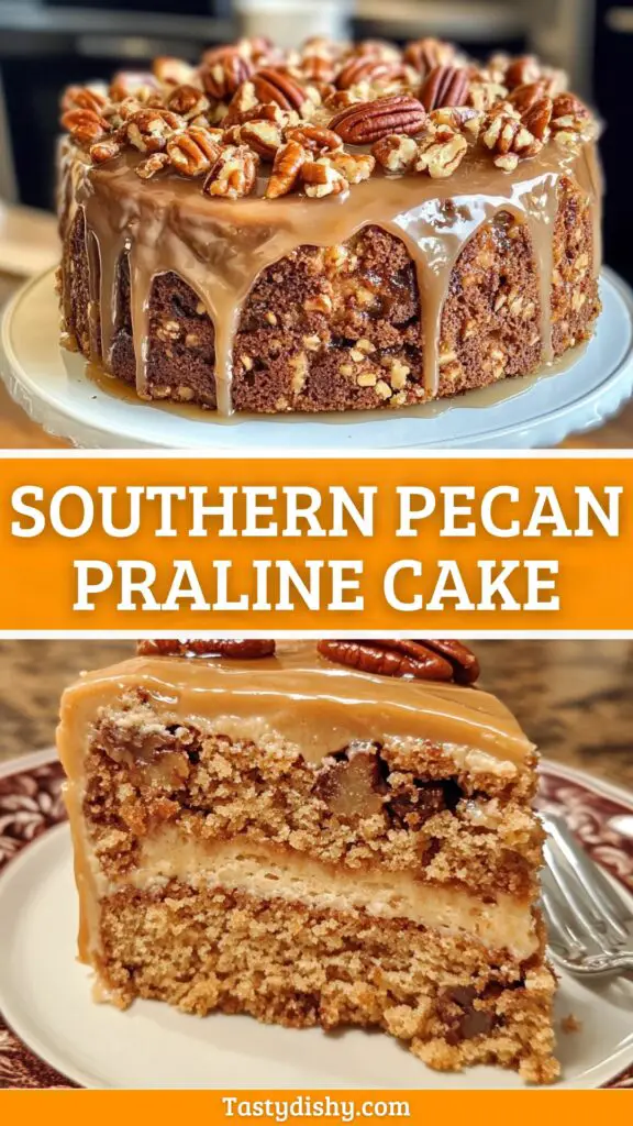 Indulge in the sweetness of this Irresistible Southern Pecan Praline Cake Recipe! Packed with buttery goodness and crunchy pecans, this dessert is a true Southern tradition that will leave your taste buds dancing. Perfect for celebrations or a cozy family gathering, this cake offers a delightful caramel glaze that elevates every slice. Don’t wait—save this pin for an unforgettable treat and bring a touch of Southern charm to your kitchen!
