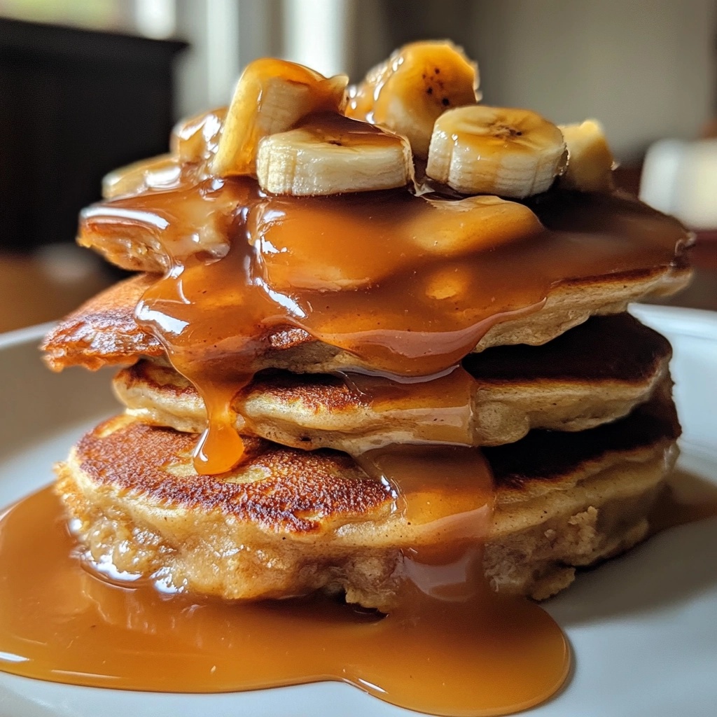 Indulge in these Delicious Banana Buttermilk Pancakes with Irresistible Caramel Sauce! Perfectly fluffy and enriched with ripe bananas, these pancakes are a morning delight. Drizzle on homemade caramel for a sweet touch that will make your breakfast unforgettable. They're not just tasty; they’re a wholesome way to kickstart your day! Save this recipe and treat yourself to a delicious breakfast you’ll crave again and again! 🍌🥞✨