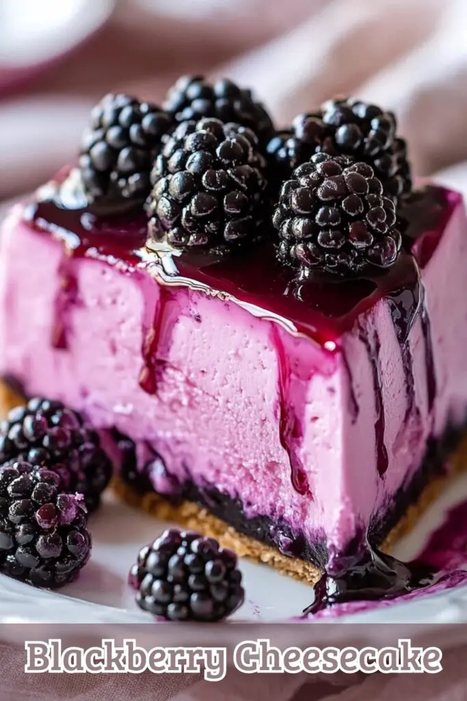 Indulge in this delicious blackberry cheesecake recipe that's easy to make and irresistibly creamy! Perfect for berry lovers, this dessert boasts a rich texture and a burst of fresh flavors. It’s a great way to impress guests or treat yourself. Don't miss out—save this pin and elevate your dessert game today! 🍰✨ #BlackberryCheesecake