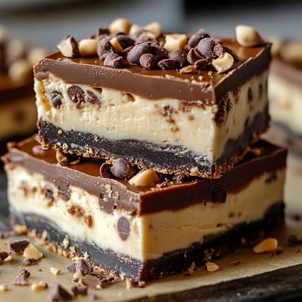 Indulge in our Decadent No-Bake Buckeye Cheesecake Bars, the ultimate treat for chocolate lovers! With a creamy peanut butter layer and a rich chocolate topping, these bars are easy to make and perfect for any occasion. Enjoy the delightful combination of flavors without turning on the oven! Save this recipe and treat yourself to a slice of heaven today!
