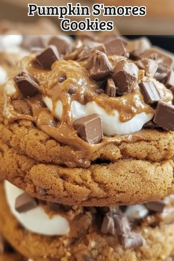 Indulge in the ultimate fall delight with these Pumpkin S'mores Cookies! Combining the cozy flavors of pumpkin and pumpkin spice, these cookies are not only delicious but also budget-friendly and easy to make. Each bite is packed with gooey marshmallow and rich chocolate, making it the perfect treat for any occasion. Why not try whipping up this seasonal favorite? Save the pin for later and start baking today! 🍪✨ #PumpkinS'moresCookies