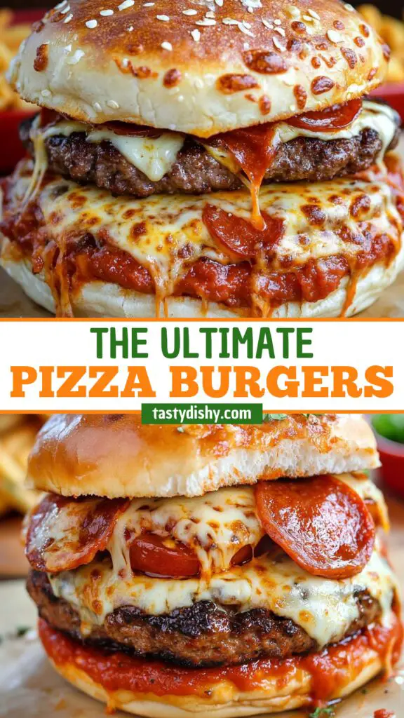 Try our Ultimate Pizza Burgers for a delicious meal that's packed with flavor! These juicy burgers are topped with all your favorite pizza ingredients and are perfect for any occasion. Easy to make and guaranteed to impress your family and friends. Don’t miss out—save this pin now and visit our site for the full recipe!
