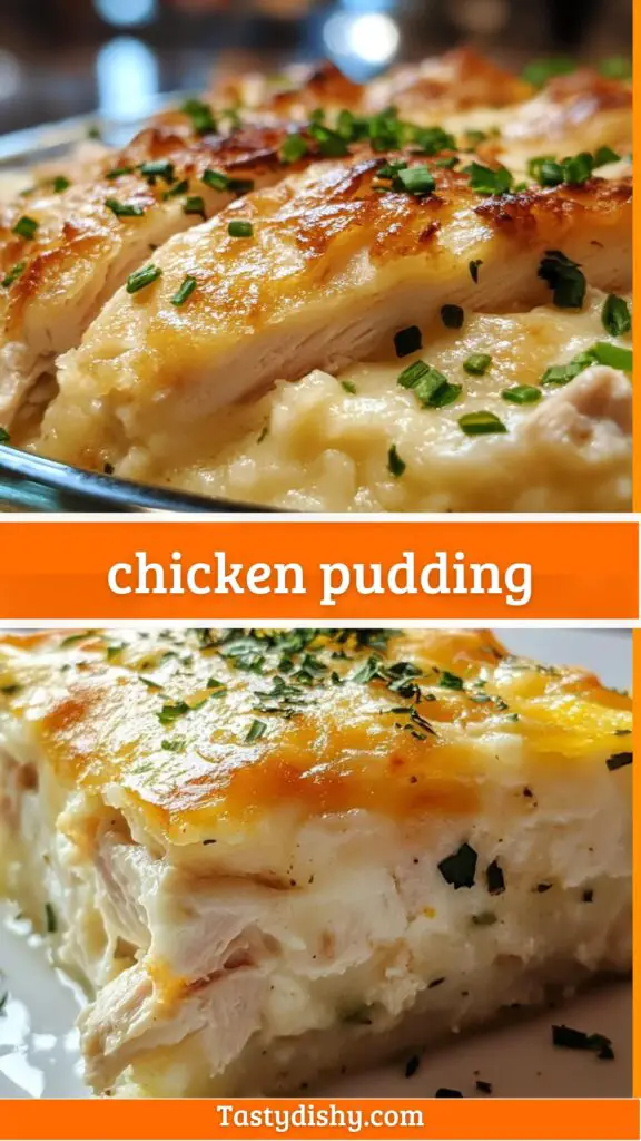 Discover the ultimate comfort food with this Delicious Chicken Pudding Recipe! This creamy, savory dish combines tender chicken with a rich pudding texture, making it perfect for family dinners or gatherings. Easy to make and full of flavor, it's sure to become a new favorite in your household. Don't miss out on this delightful recipe—save this pin and try it today!