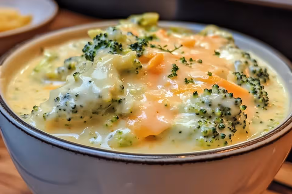 Warm up with this creamy and cheesy Broccoli Cheddar Soup Copycat recipe! It's easy to make at home, packed with fresh broccoli, and loaded with rich cheddar flavor. Perfect for chilly days or when you're craving something comforting. Serve it with crusty bread for a complete meal!