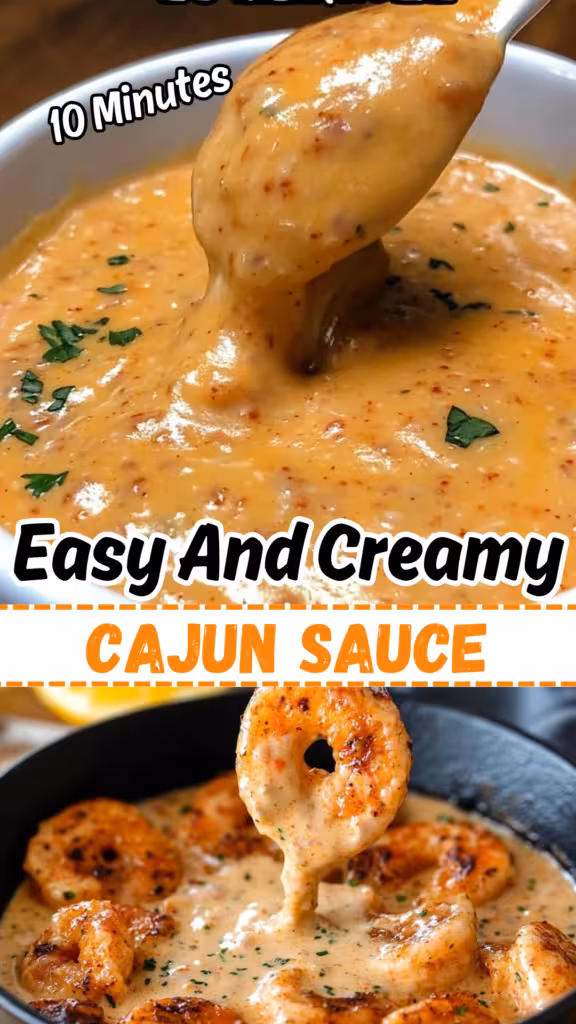 Discover how to make Easy & Creamy Cajun Sauce in just 10 minutes! This quick recipe brings bold Cajun flavors to your meals, making it the perfect addition to pasta, seafood, or chicken dishes. Enjoy a rich, creamy sauce that elevates your cooking effortlessly. Save this pin and visit our site for more delicious recipes!