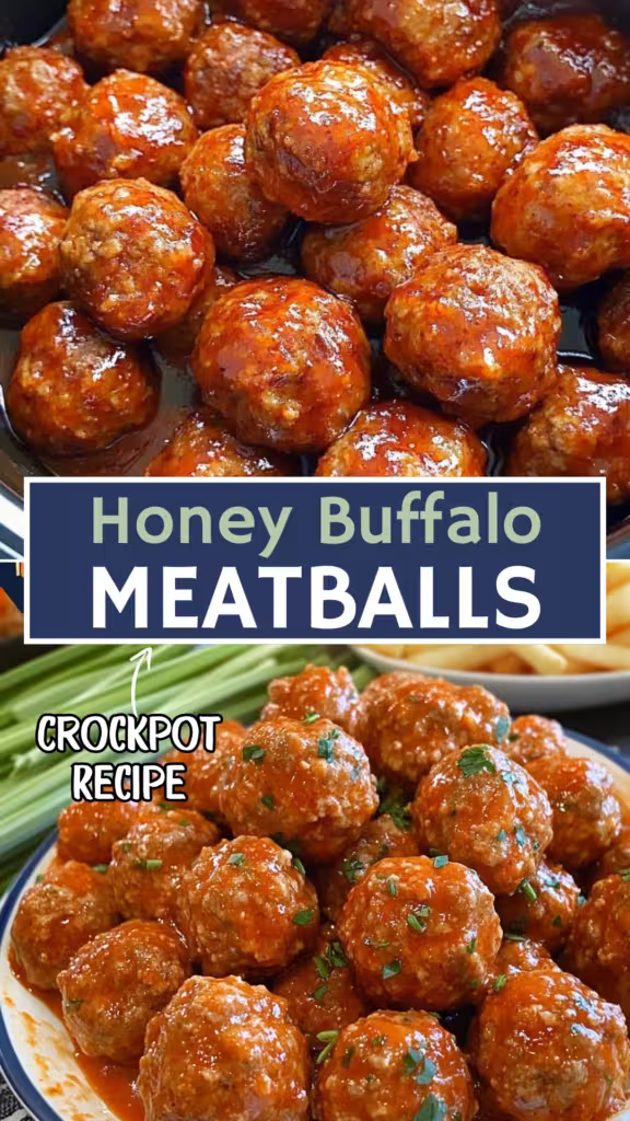Discover the deliciousness of Honey Buffalo Crockpot Meatballs! This easy recipe combines sweet and spicy flavors, making it a perfect dish for game day or parties. Enjoy tender, flavorful meatballs cooked to perfection in the slow cooker. Give it a try and impress your guests! Save this pin and visit our site for the full recipe!