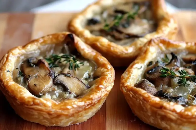 Mushroom, Shallot and Herbed Goat Cheese Tarts Delicious Recipes