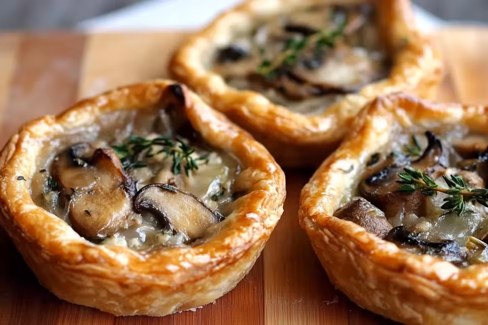 Indulge in these delicious Mushroom, Shallot and Herbed Goat Cheese Tarts! Perfectly flaky and packed with savory flavors, these tarts make a great appetizer or light meal. Enjoy the rich taste of mushrooms combined with creamy goat cheese and aromatic shallots. Try this recipe for an impressive dish that’s easy to create! Save this pin and get cooking today!