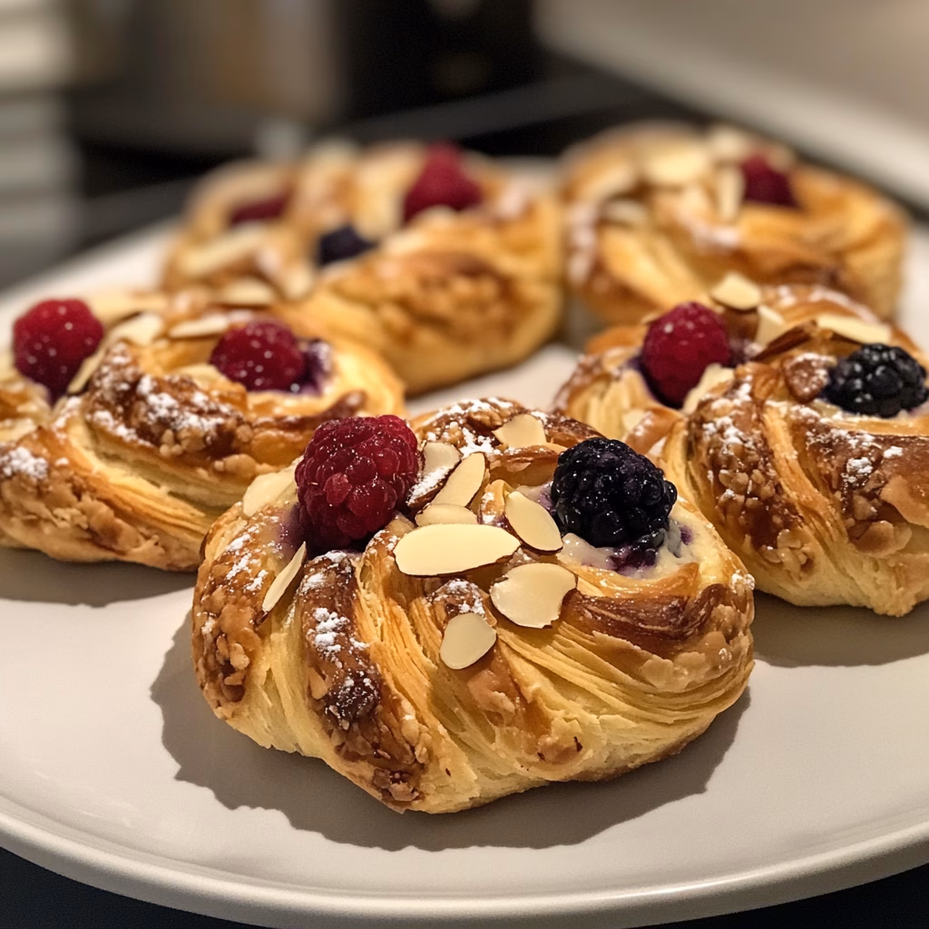 Treat yourself to delightful Almond-Filled French Pastries! This easy recipe features flaky pastry filled with rich almond cream, perfect for breakfast or dessert. Impress your family and friends with these delicious treats that are sure to please every palate! Easy baking idea for any occasion!
