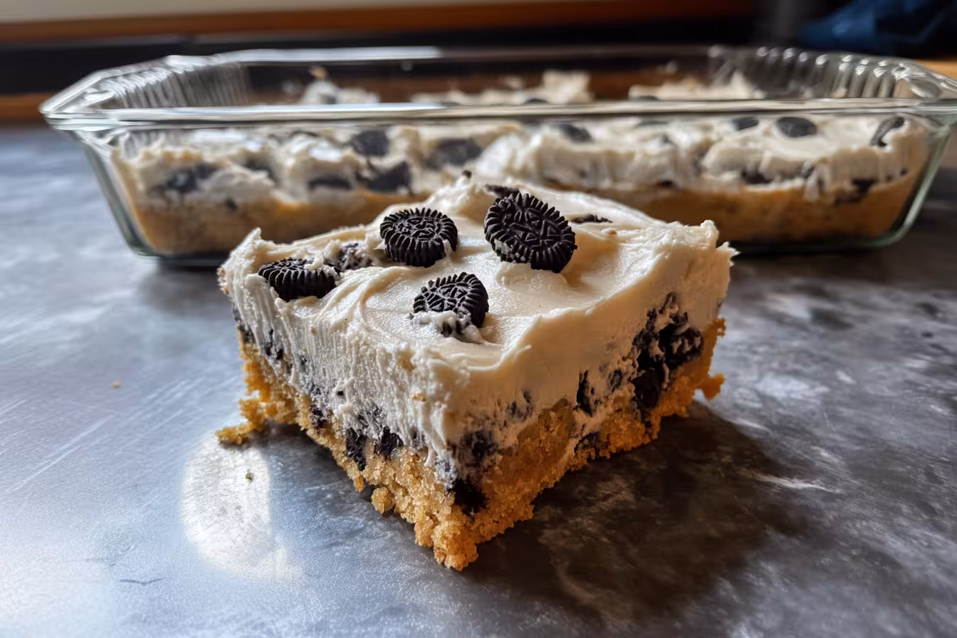Try these delicious Cookies & Cream Collagen Protein Blondies! They are rich, chewy, and packed with protein, making them a perfect snack for any time of the day. Easy to make and full of flavor, these blondies satisfy your sweet tooth without the guilt! Great for a post-workout treat or a healthier dessert option. Enjoy the perfect blend of cookies and cream in every bite! 🍪❤️ #Blondies #ProteinSnacks #CookiesAndCream #HealthyDessert