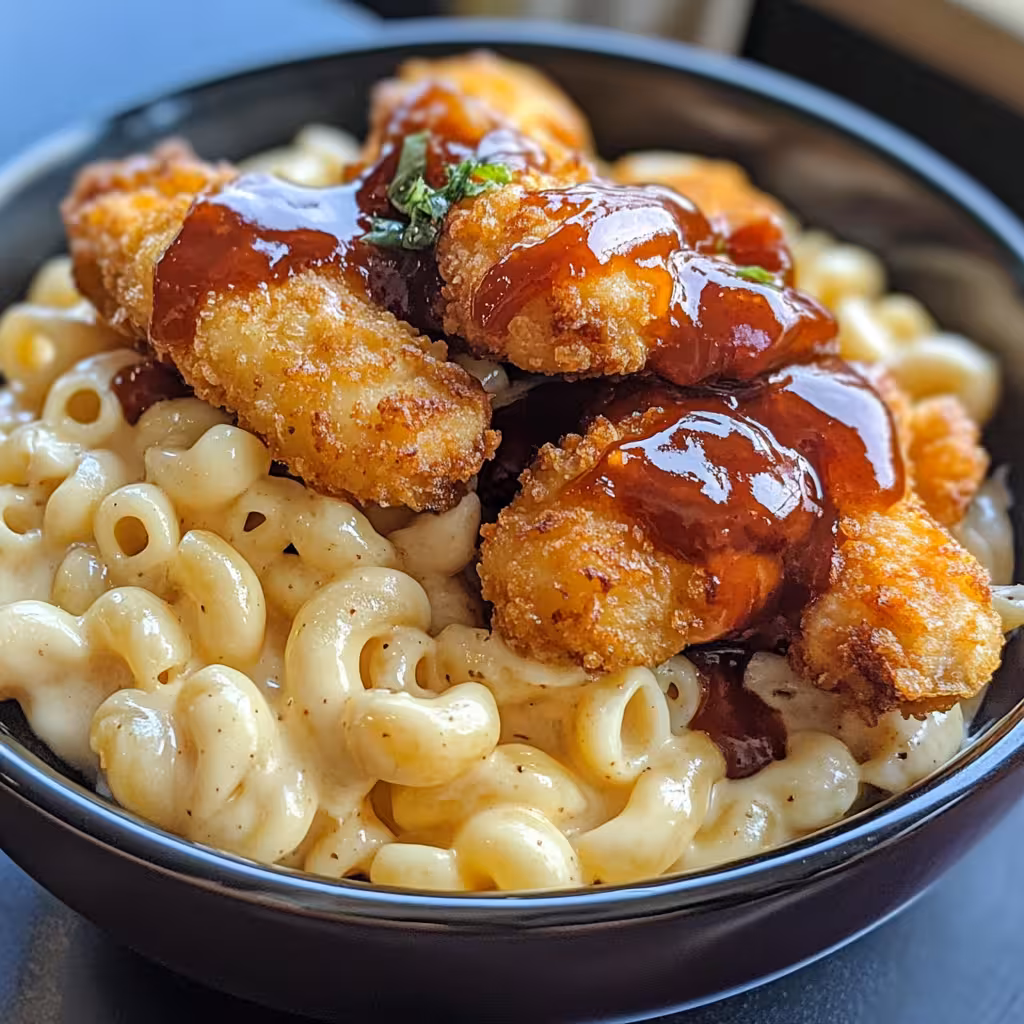 Discover a delicious twist on comfort food with this Honey Pepper Chicken Mac and Cheese recipe! Creamy, cheesy pasta is combined with tender chicken and a sweet and spicy honey pepper sauce. Perfect for a family dinner or meal prep! This recipe is sure to be a hit with everyone at the table. Try it tonight!