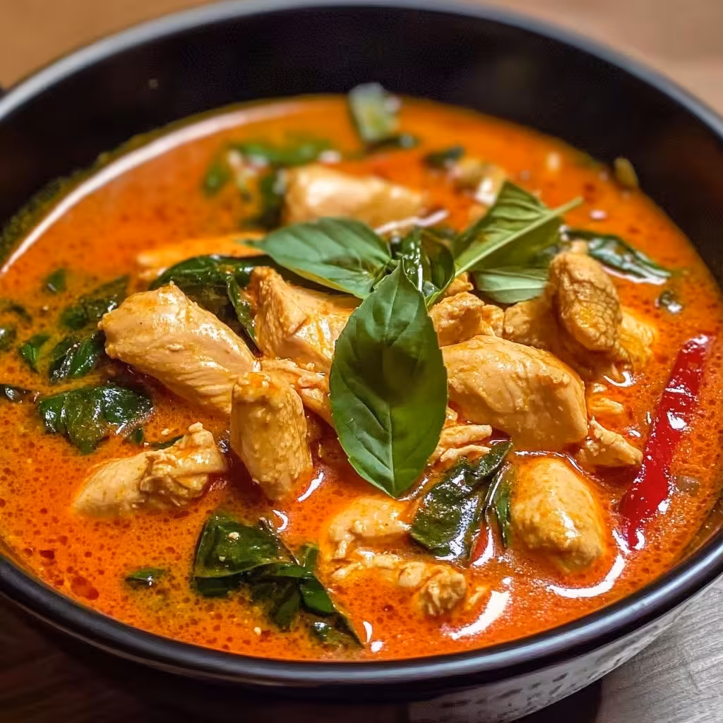 Slowcooker Thai Red Chicken Curry