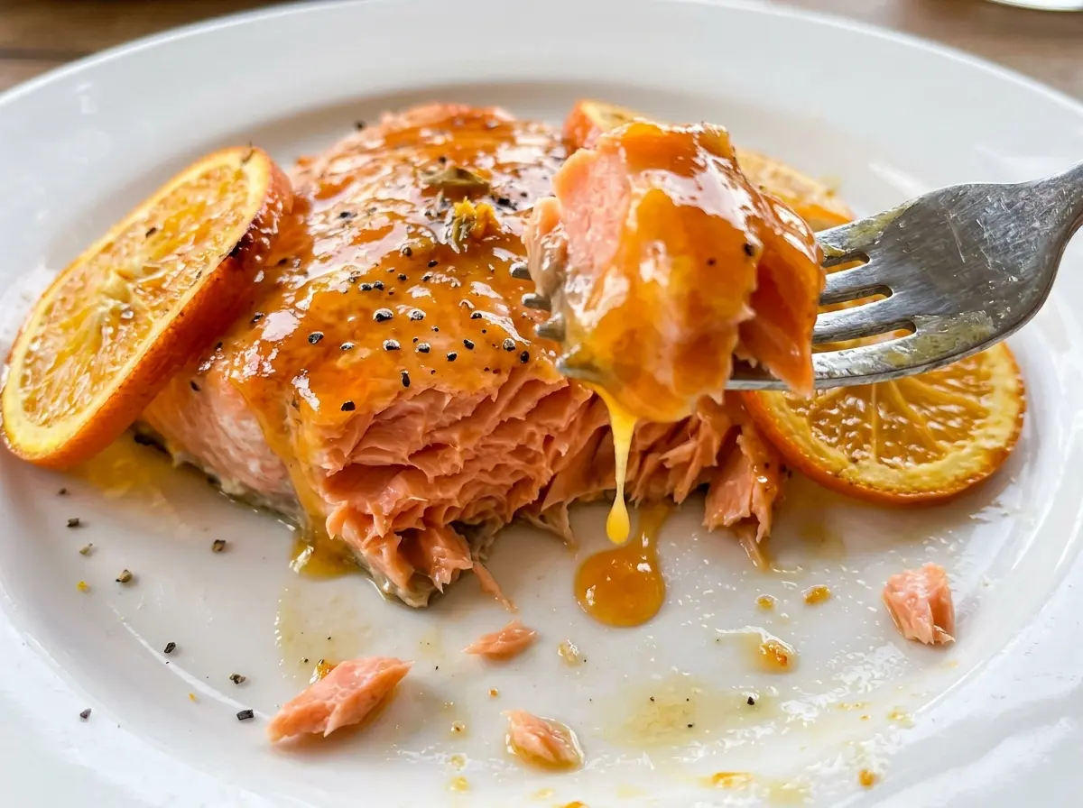 4-Ingredient Orange Salmon bright glazed fillets