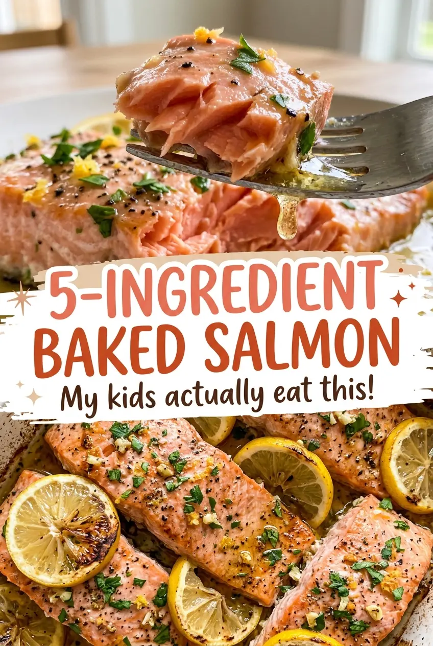 5-Ingredient Baked Salmon fresh dill lemon