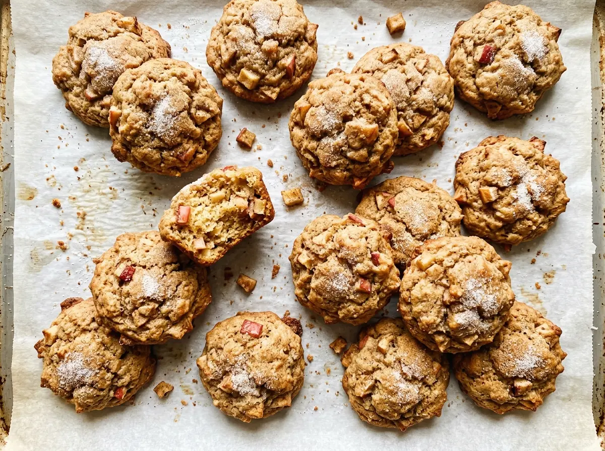 Apple Cinnamon Muffin Cookies golden diced apple