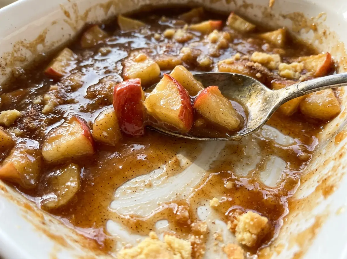 Apple Pie Dip creamy cinnamon topping