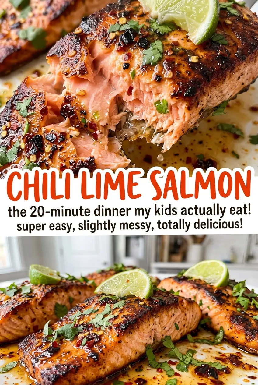 Chili Lime Salmon with tender flaky fillets