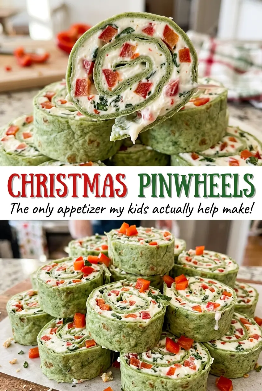 Christmas Pinwheels colorful spiral cookies