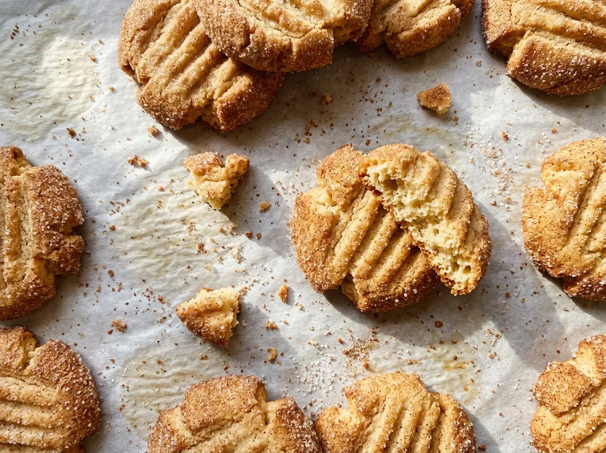 Cinnamon Sugar Churro Cookies golden cinnamon crust