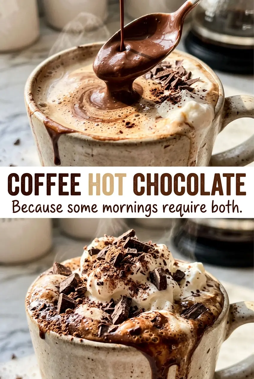 Coffee Hot Chocolate, rich and velvety