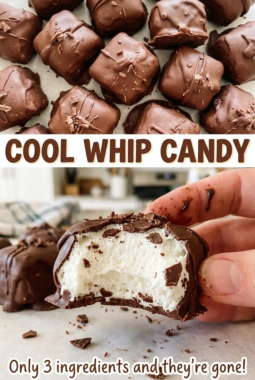 Cool Whip Candy fluffy chocolate centers