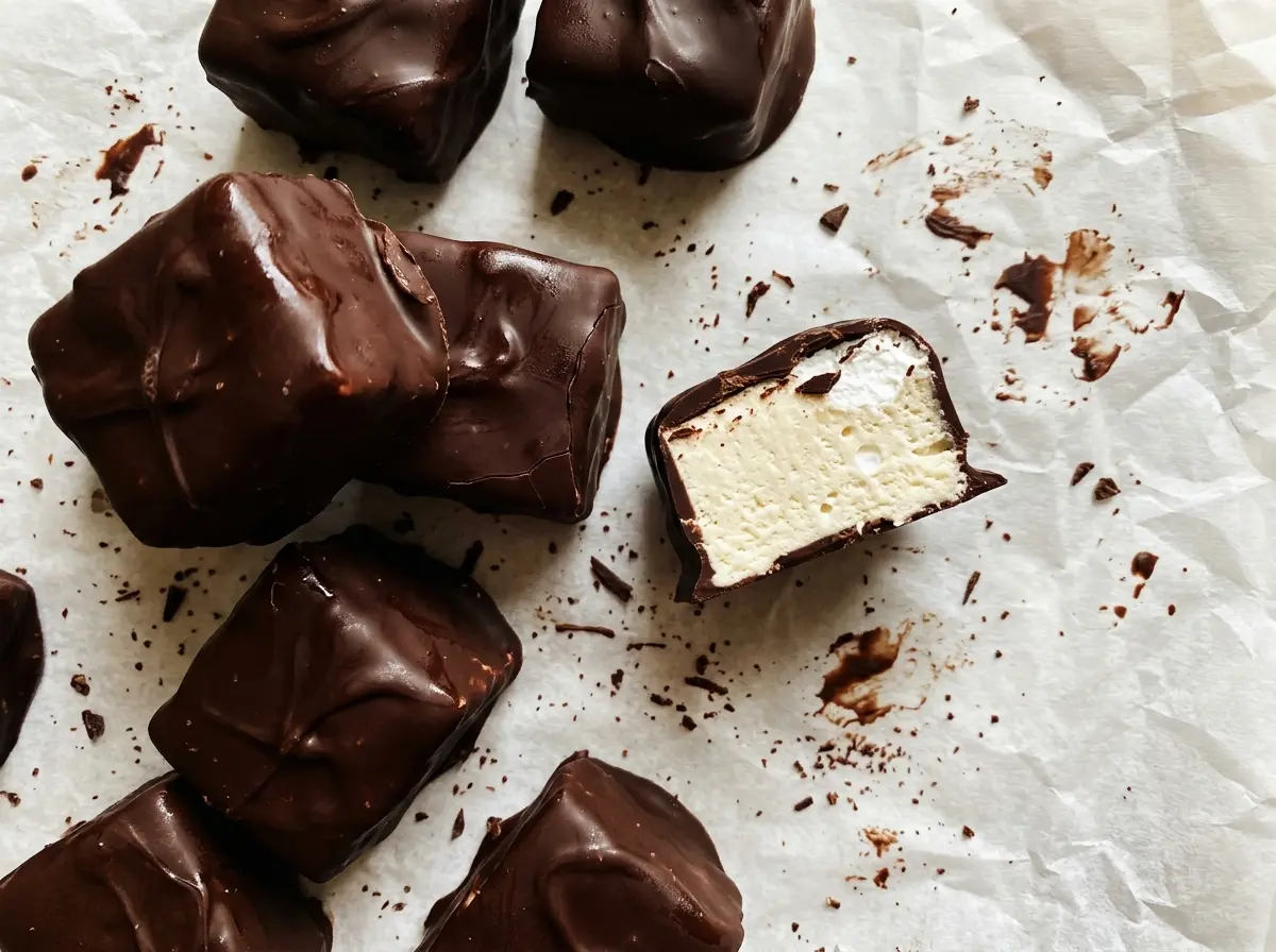 Cool Whip Candy chocolate-coated squares