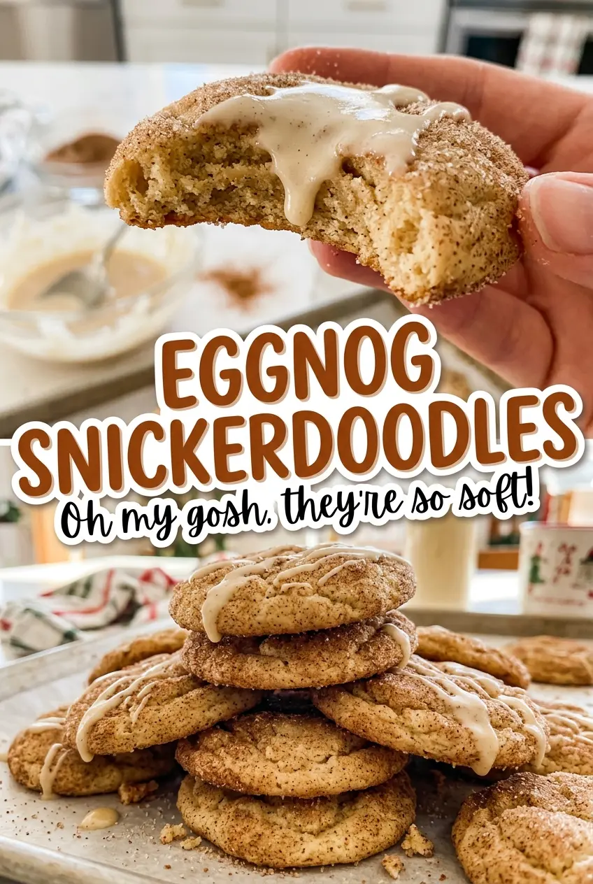 Eggnog Snickerdoodles soft spiced centers