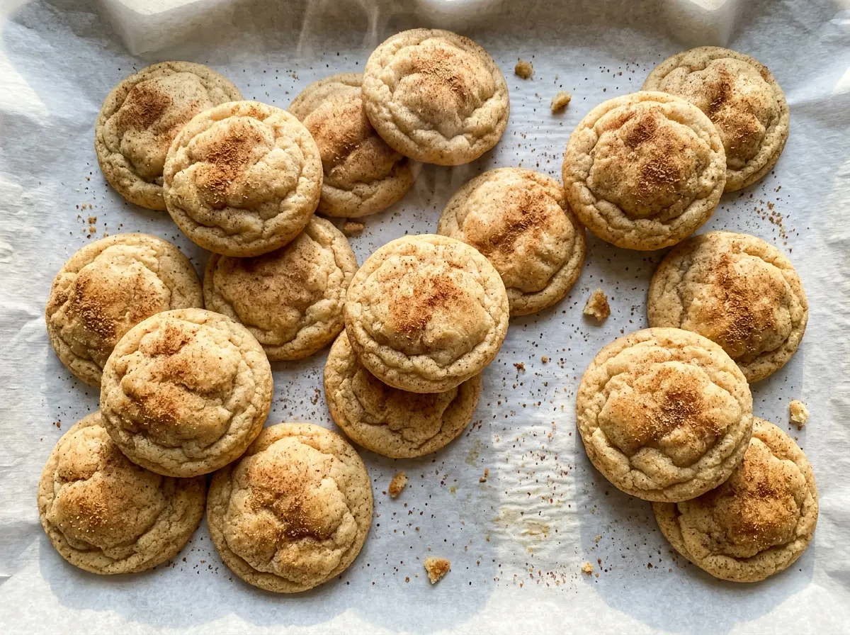 Eggnog Snickerdoodles cinnamon sugar coating