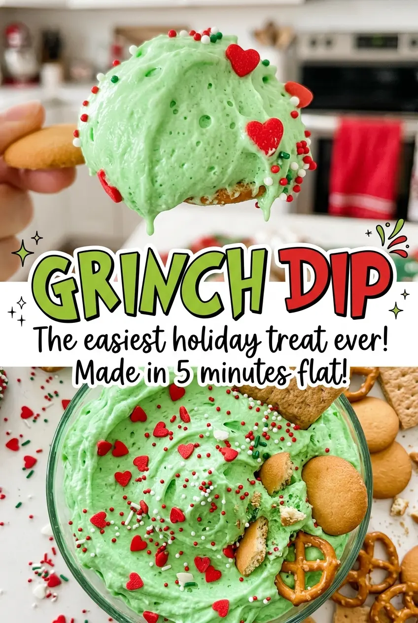 Grinch Dip creamy green dip