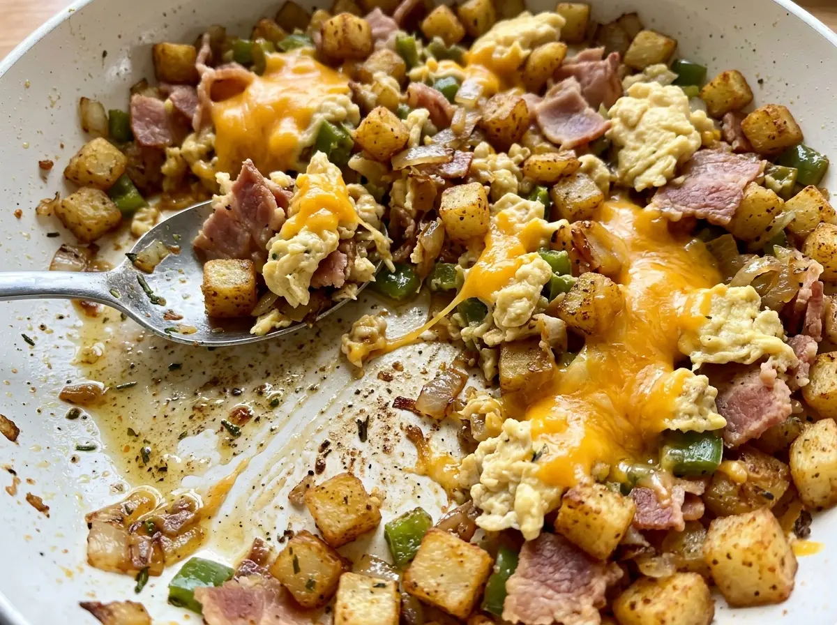 Hangover Brunch Potatoes crisp cheesy skillet