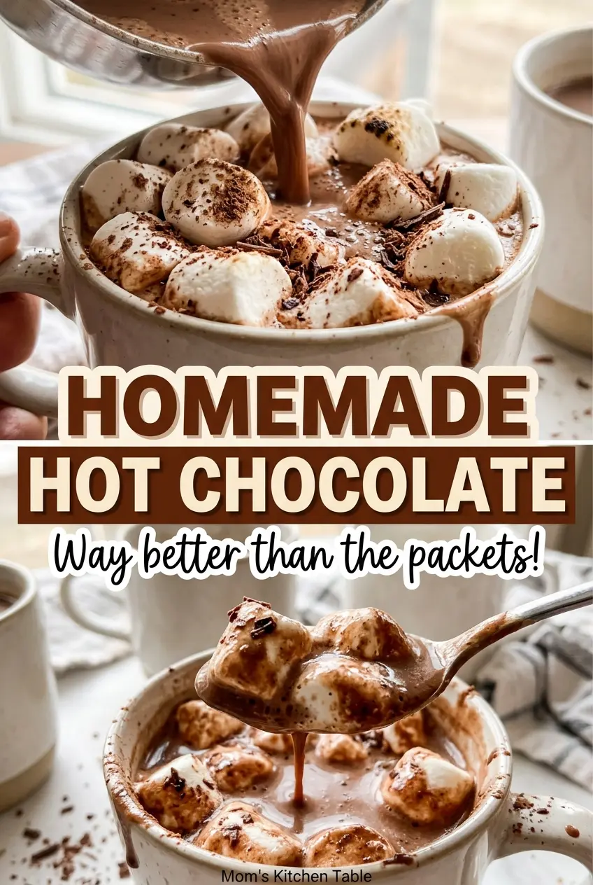Homemade Hot Chocolate smooth rich cocoa