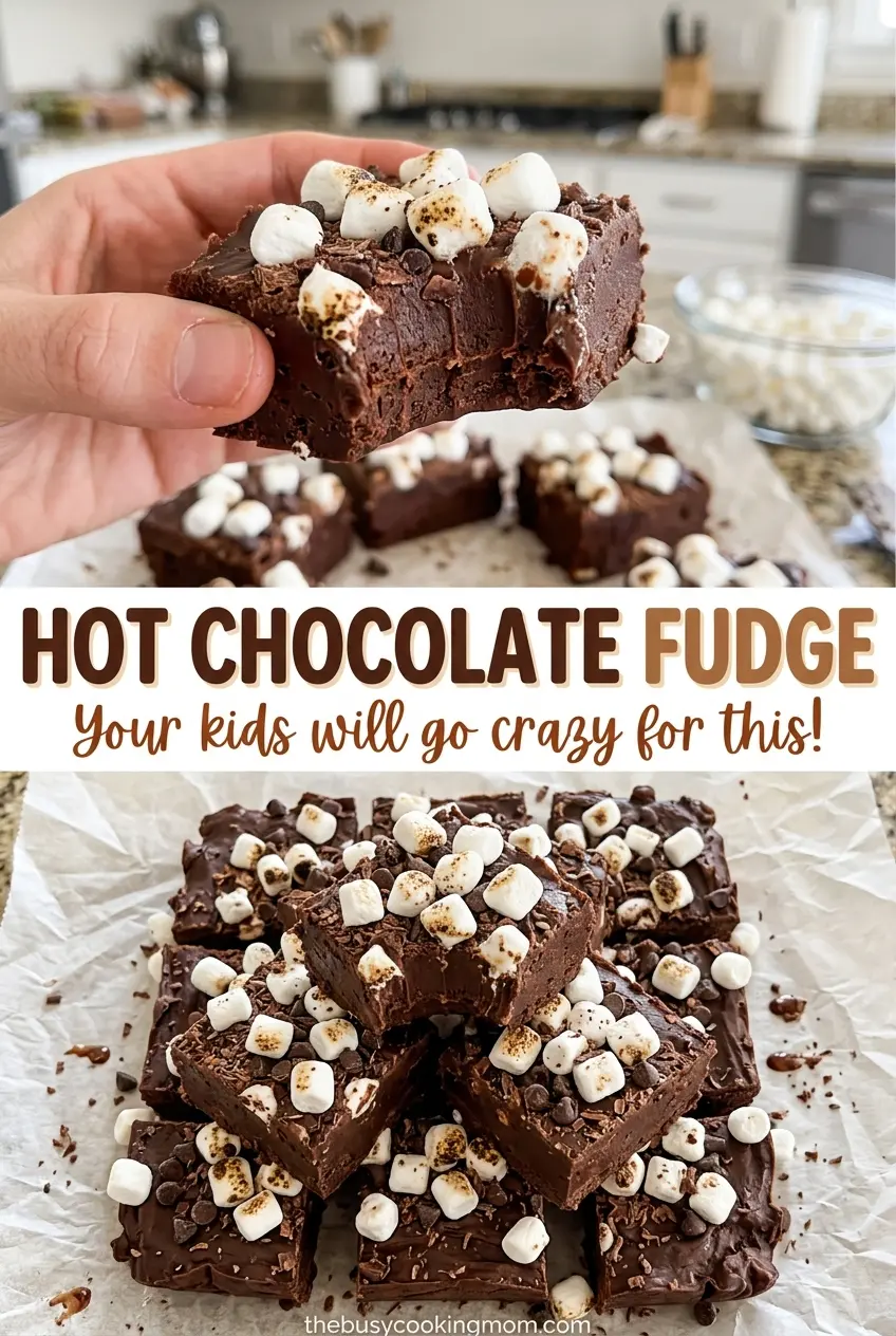 Hot Chocolate Fudge creamy chocolate squares