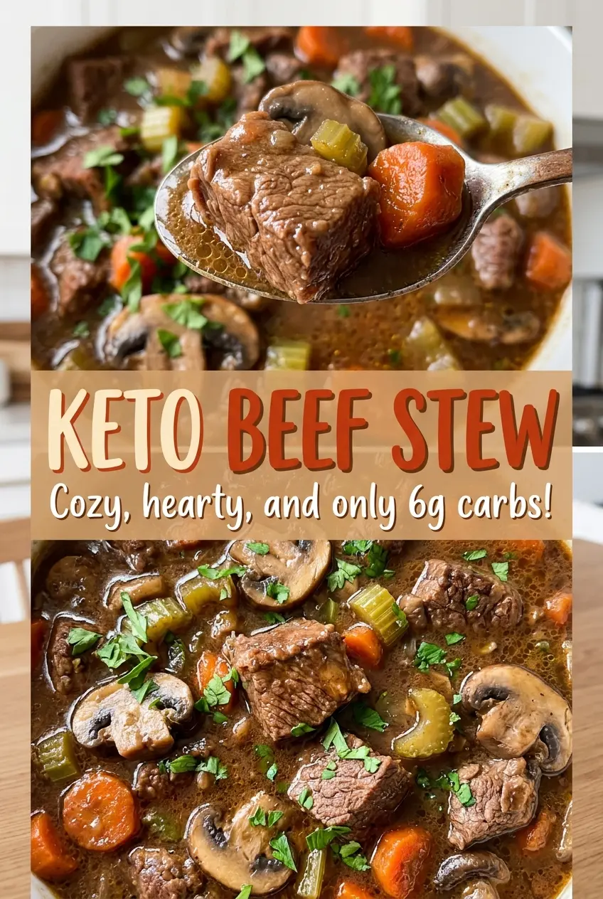 Keto Beef Stew, hearty turnips and browned beef
