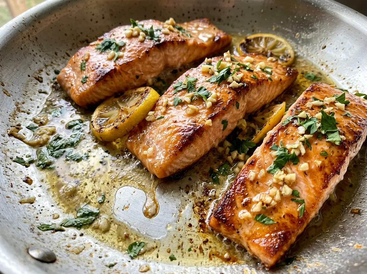 Lemon Garlic Butter Salmon buttery lemon