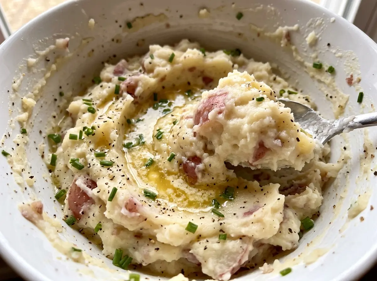 Mashed Red Potatoes buttery chunky side