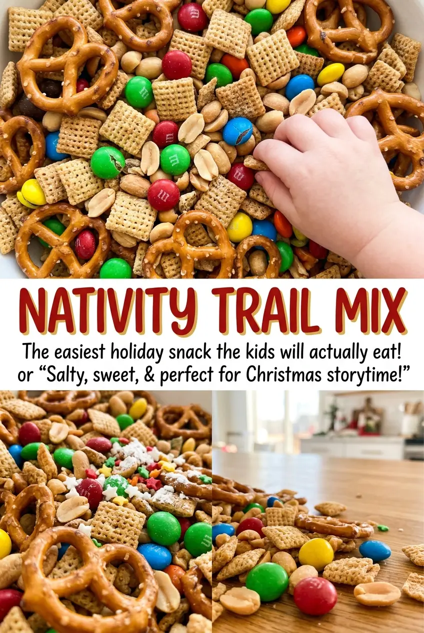 Nativity Trail Mix colorful crunchy sweet