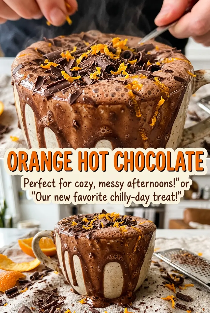 Orange Hot Chocolate rich and silky