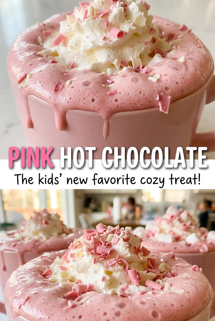 Pink Hot Chocolate warm pink mugs