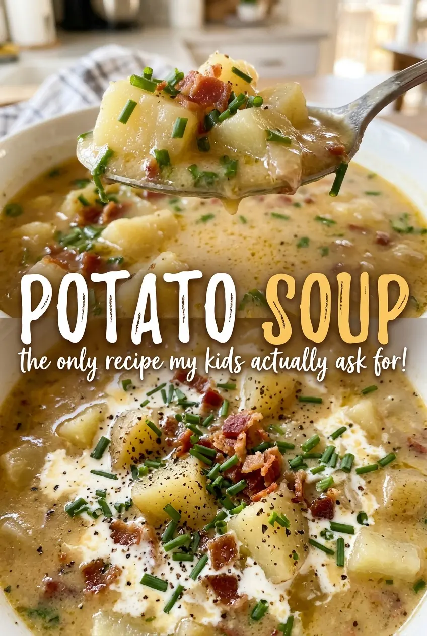 Potato soup creamy and chunky