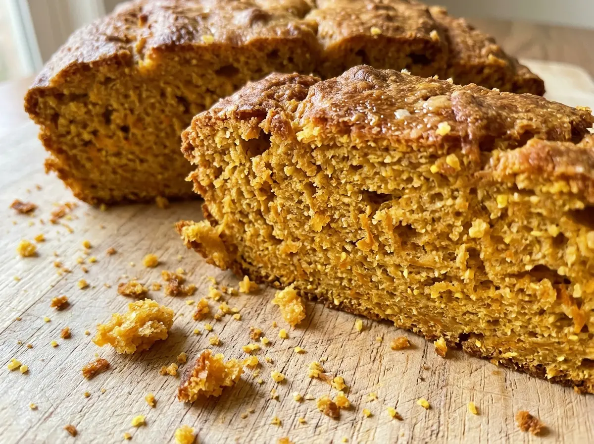 Pumpkin cornbread golden tender crumb