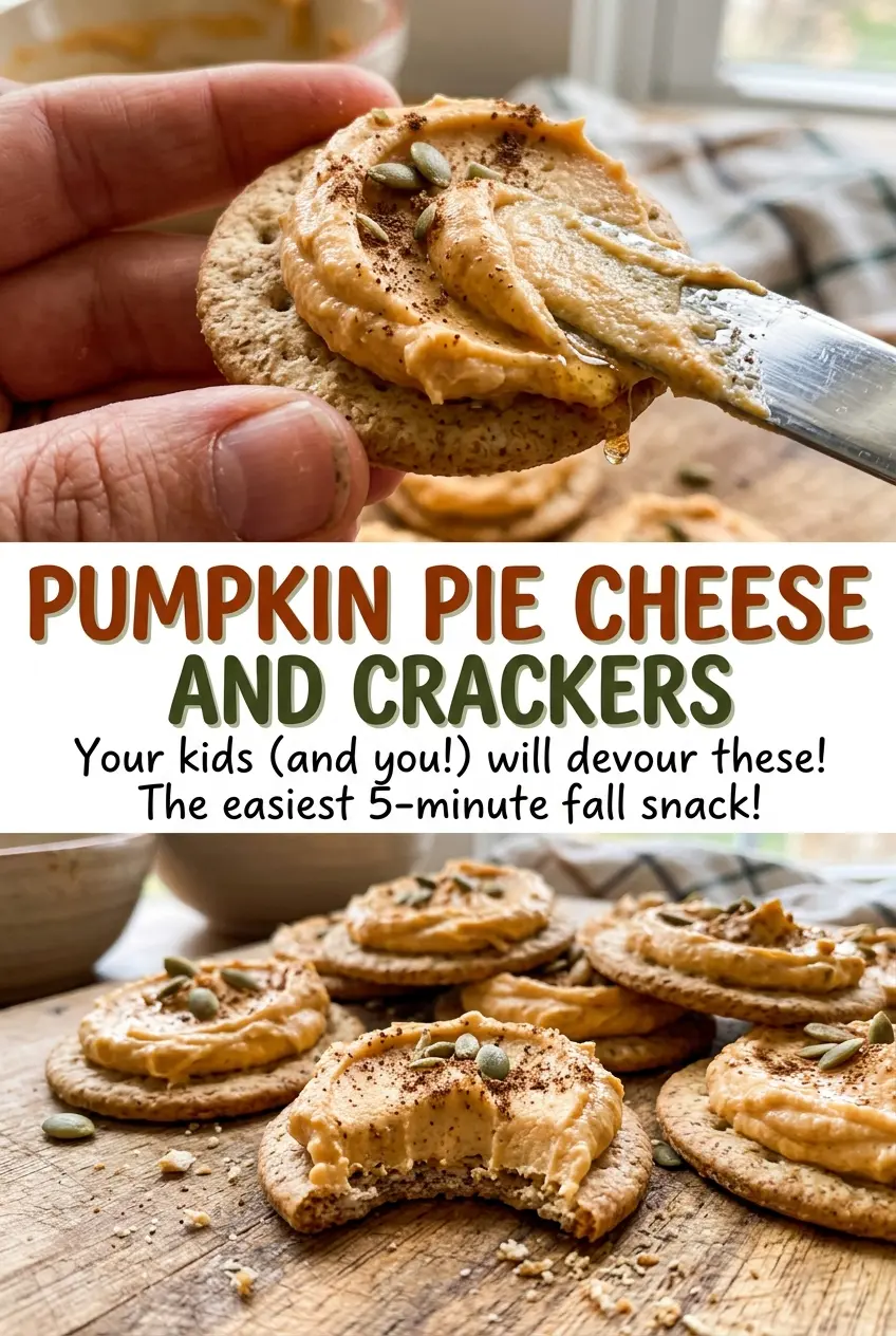 Pumpkin Pie Cheese and Crackers smooth pumpkin dip