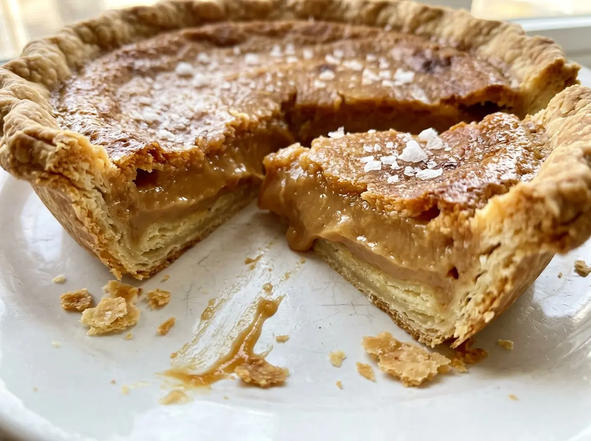 Salted Maple Pie browned pastry edge