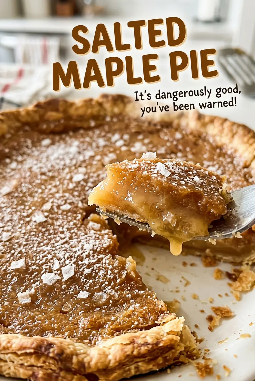 Salted Maple Pie smooth golden custard